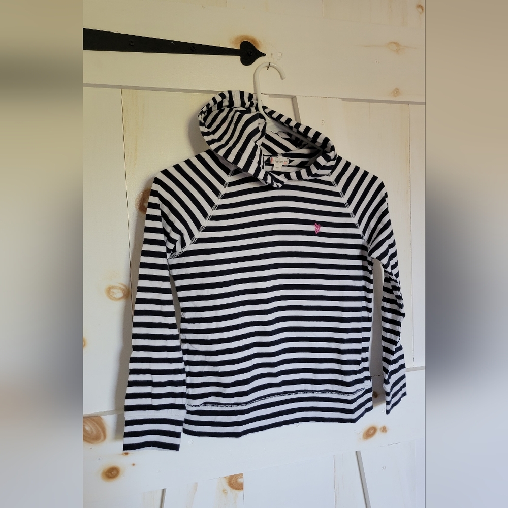 Crewcuts Navy and White Striped Kids Hoodie